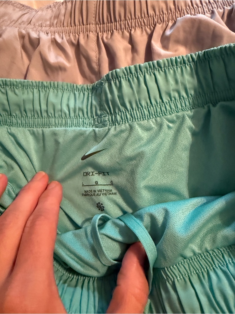 Nike Women’s Tempo Running Shorts Bundle - Blue and Gray - Picture 2 of 3